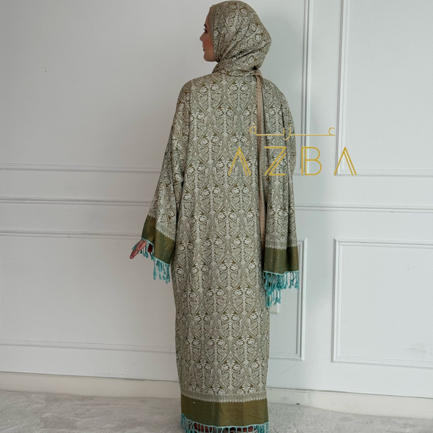 Azba Trending Pashmina Abaya Set with shawl