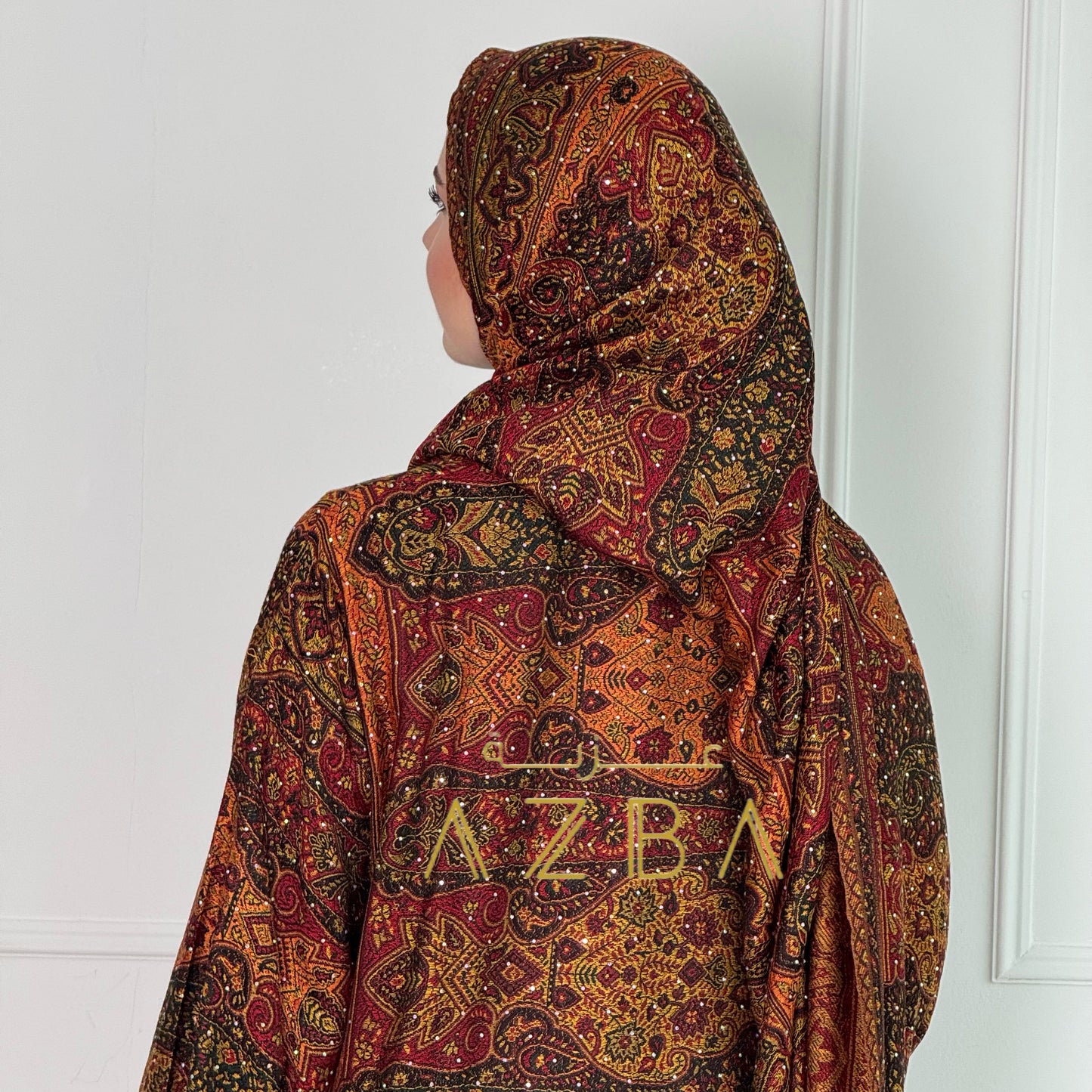 Azba Trent Pashmina Abaya set Comes with Shawl