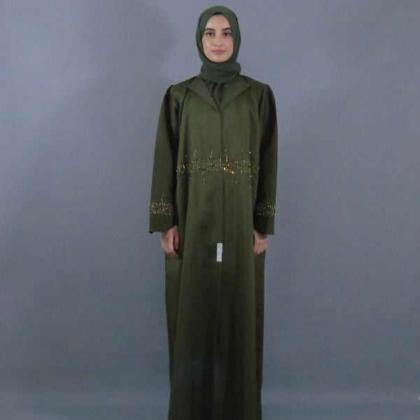 Luxury Silk Abaya - Embellished With Sequence