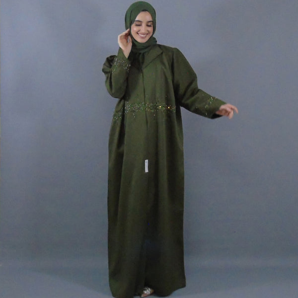 Luxury Silk Abaya - Embellished With Sequence
