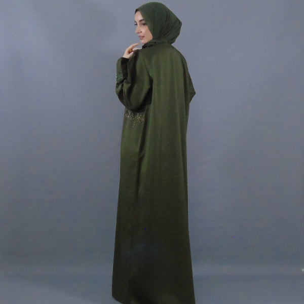 Luxury Silk Abaya - Embellished With Sequence
