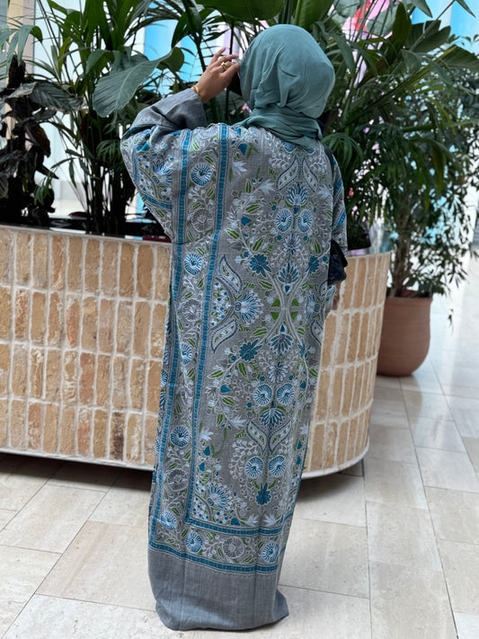 Trending Embroidered Pashmina Kimono