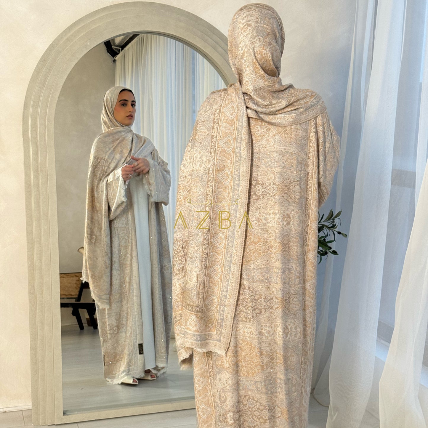 Trending Pashmina Abaya Set