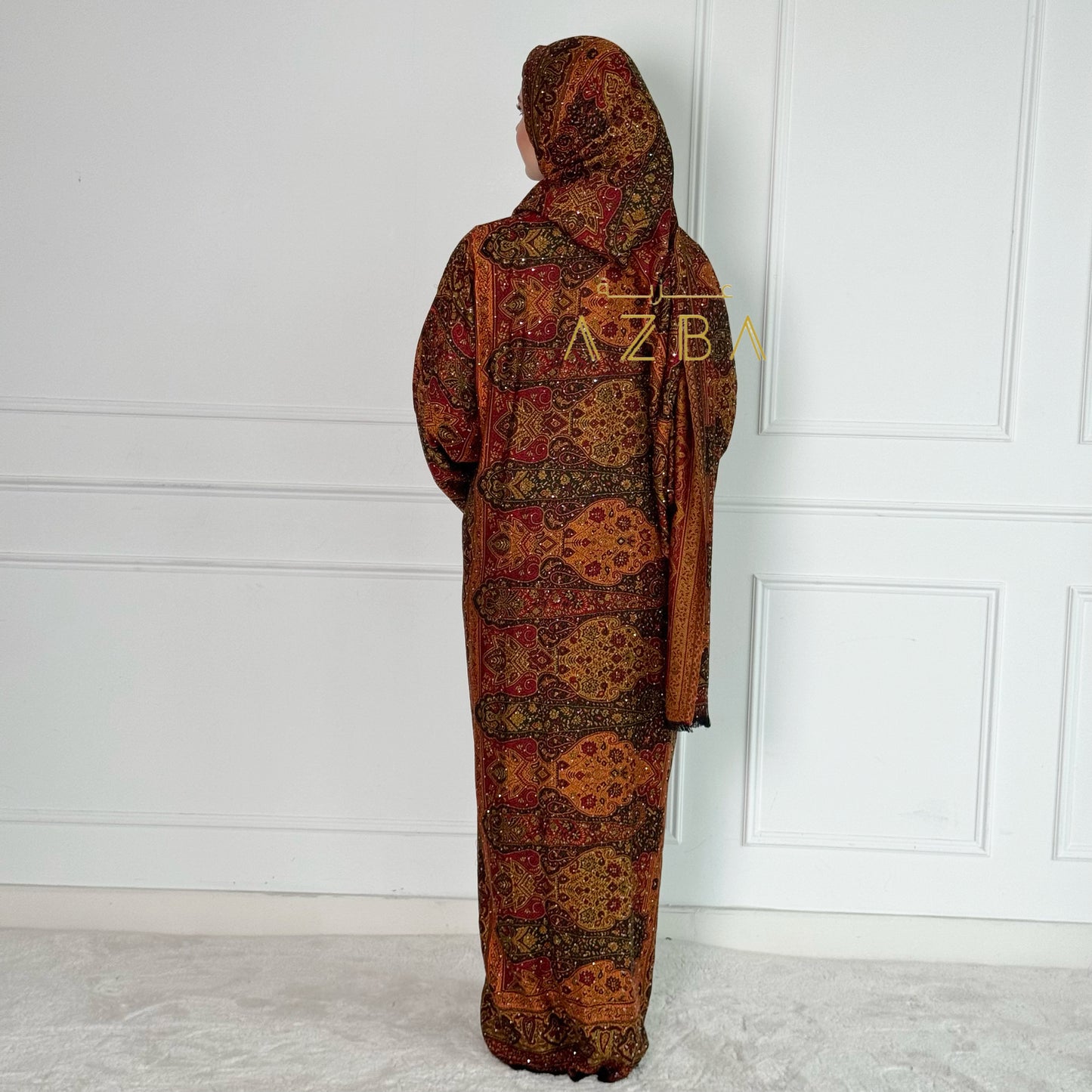 Azba Trent Pashmina Abaya set Comes with Shawl