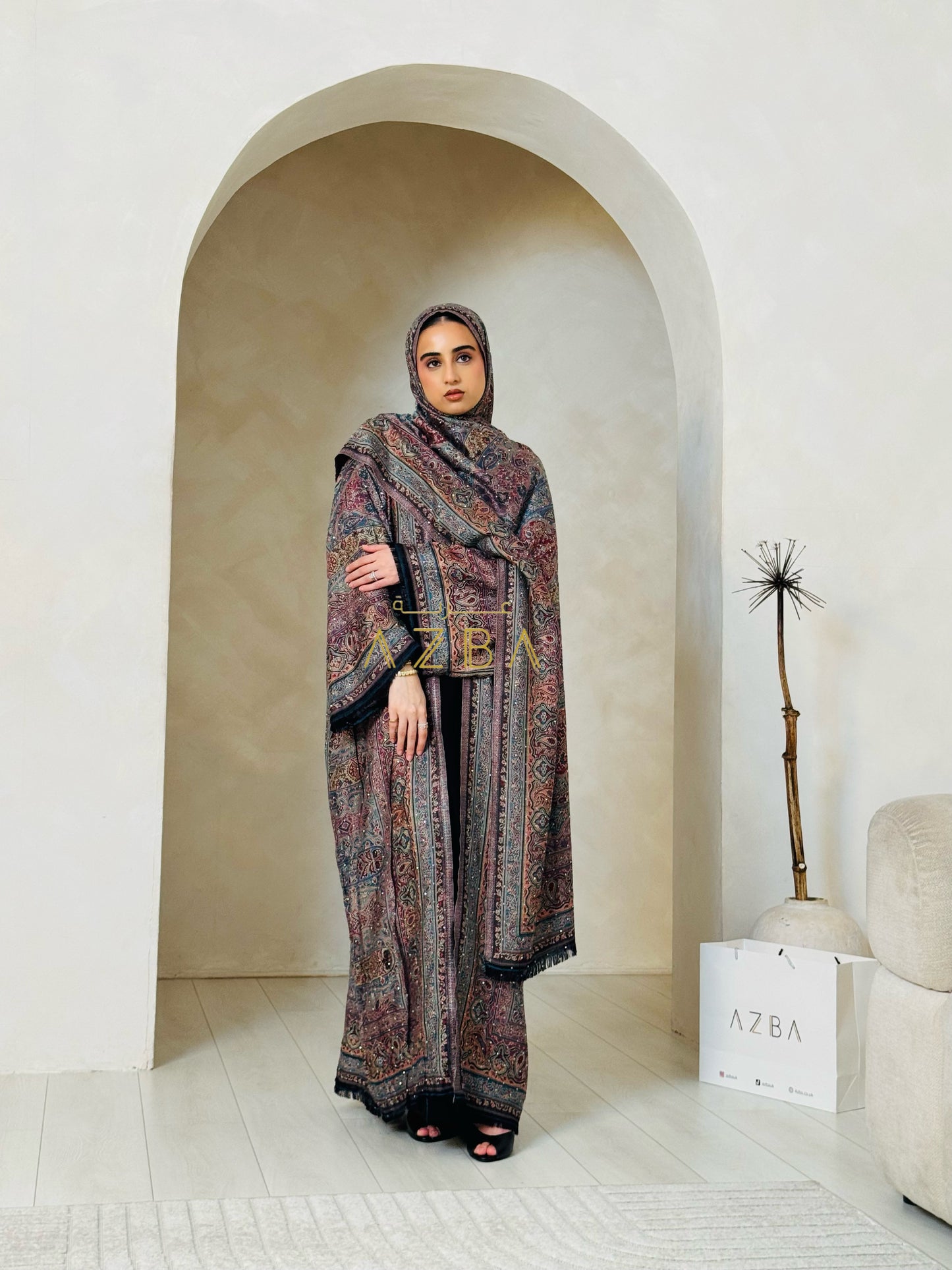 Trending Pashmina Abaya Set