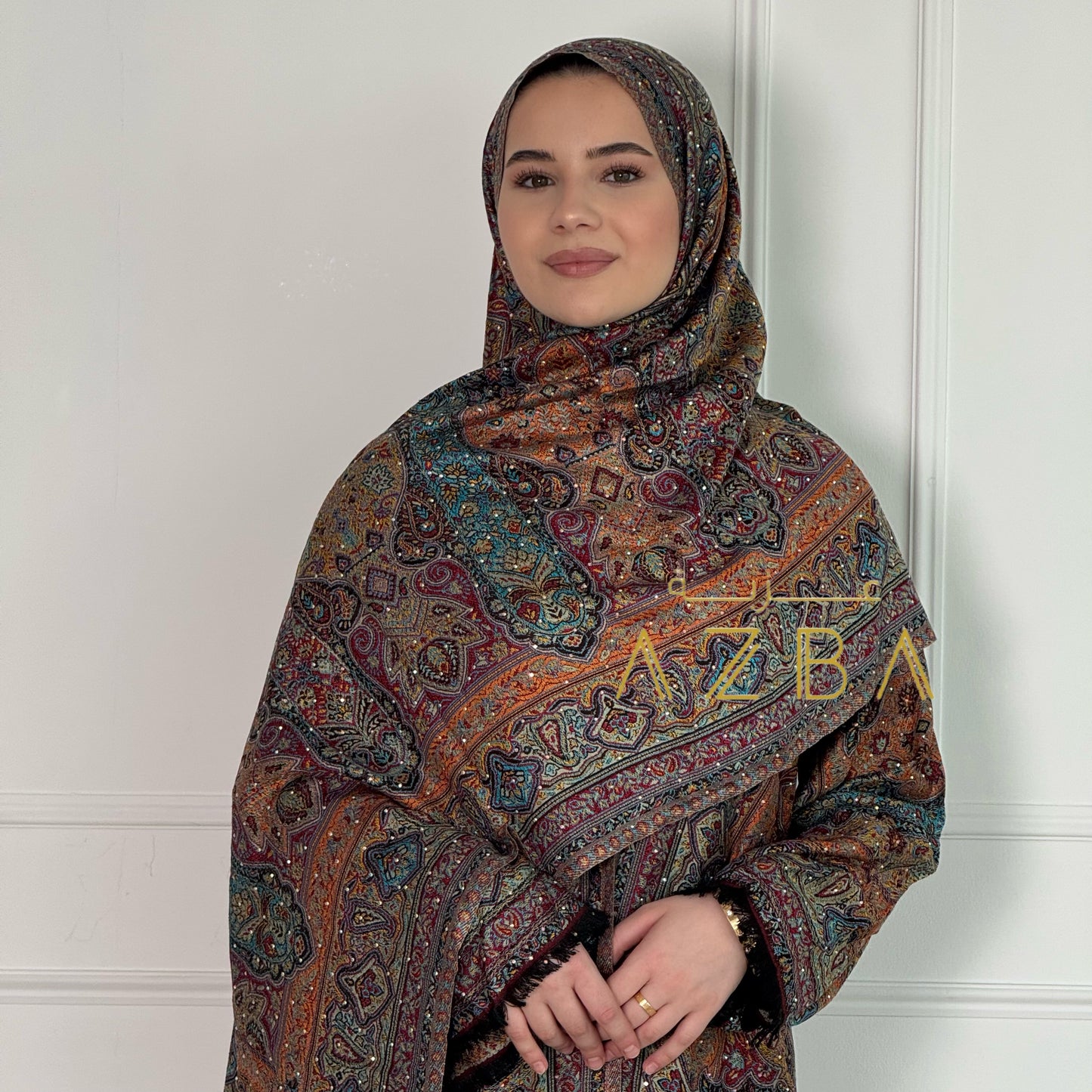 Azba Trending Pashmina Abaya Set with shawl