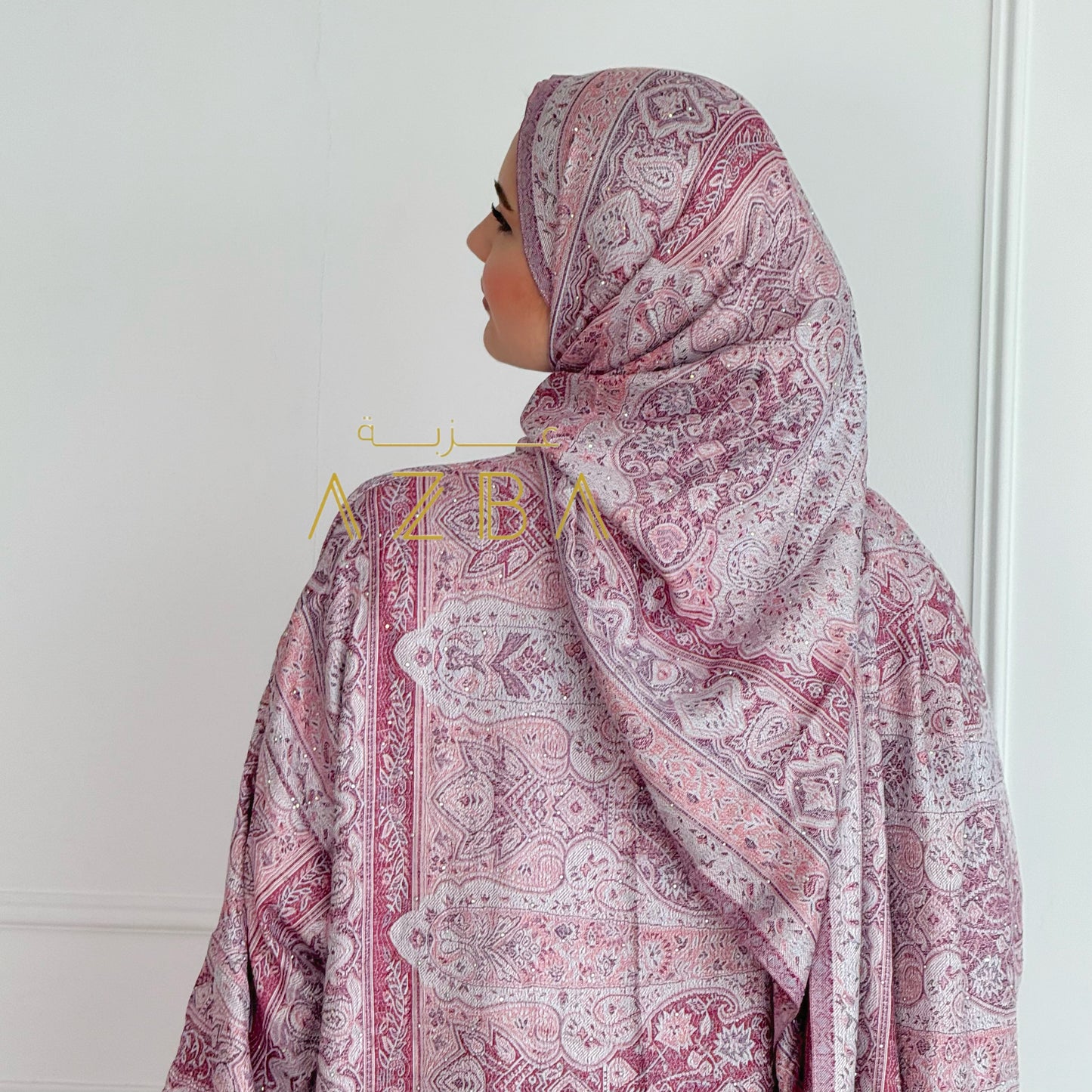 Pashmina Abaya set Blush Pink