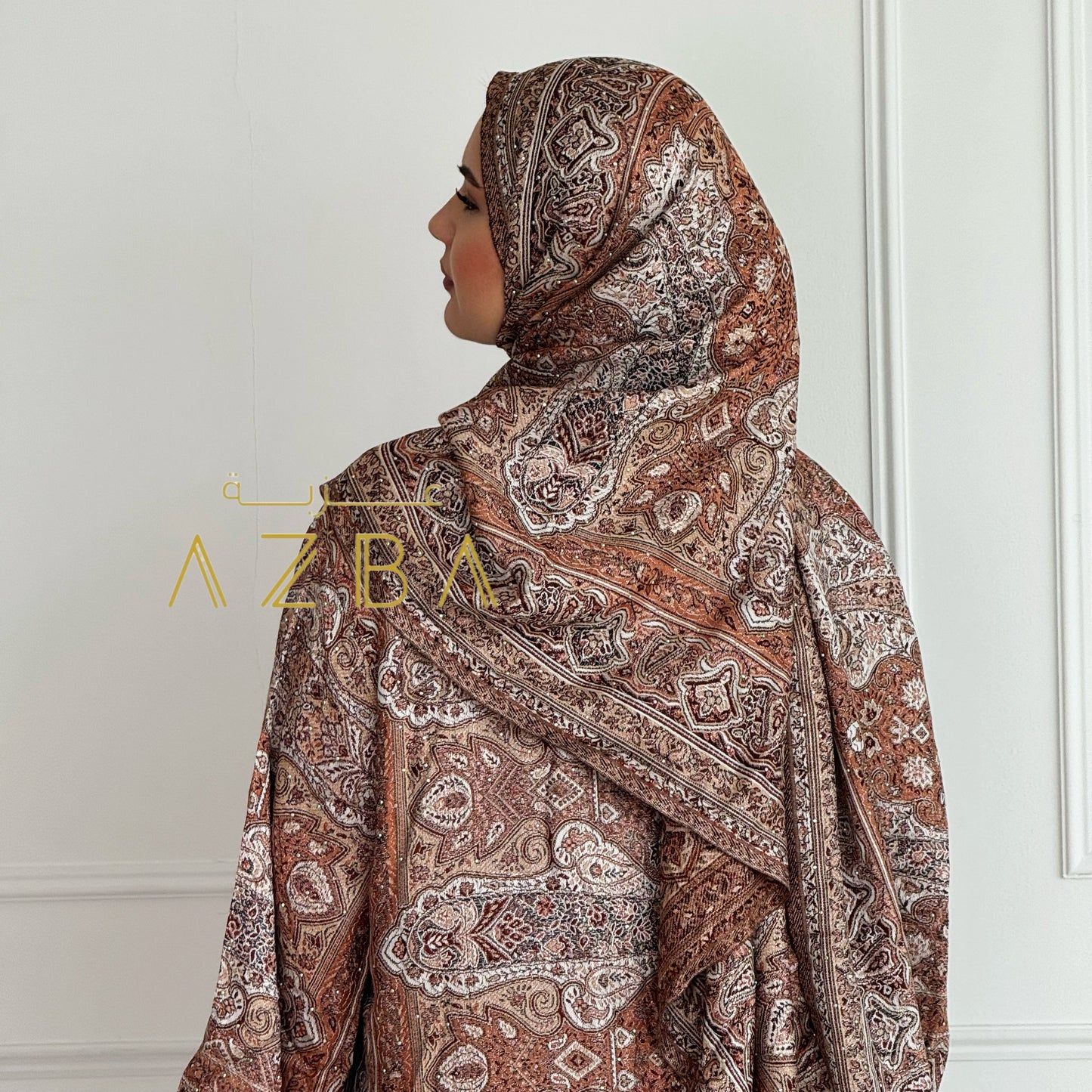 Pashmina Abaya Set with Matching Shawl