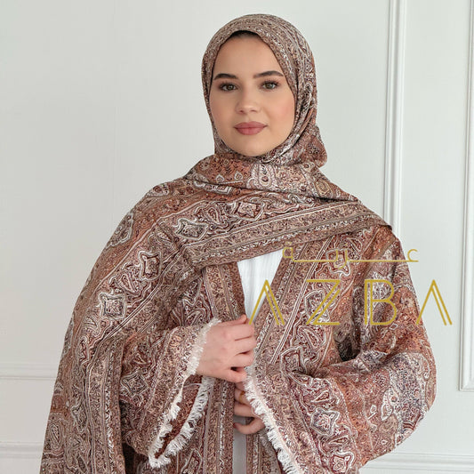 Pashmina Abaya Set with Matching Shawl