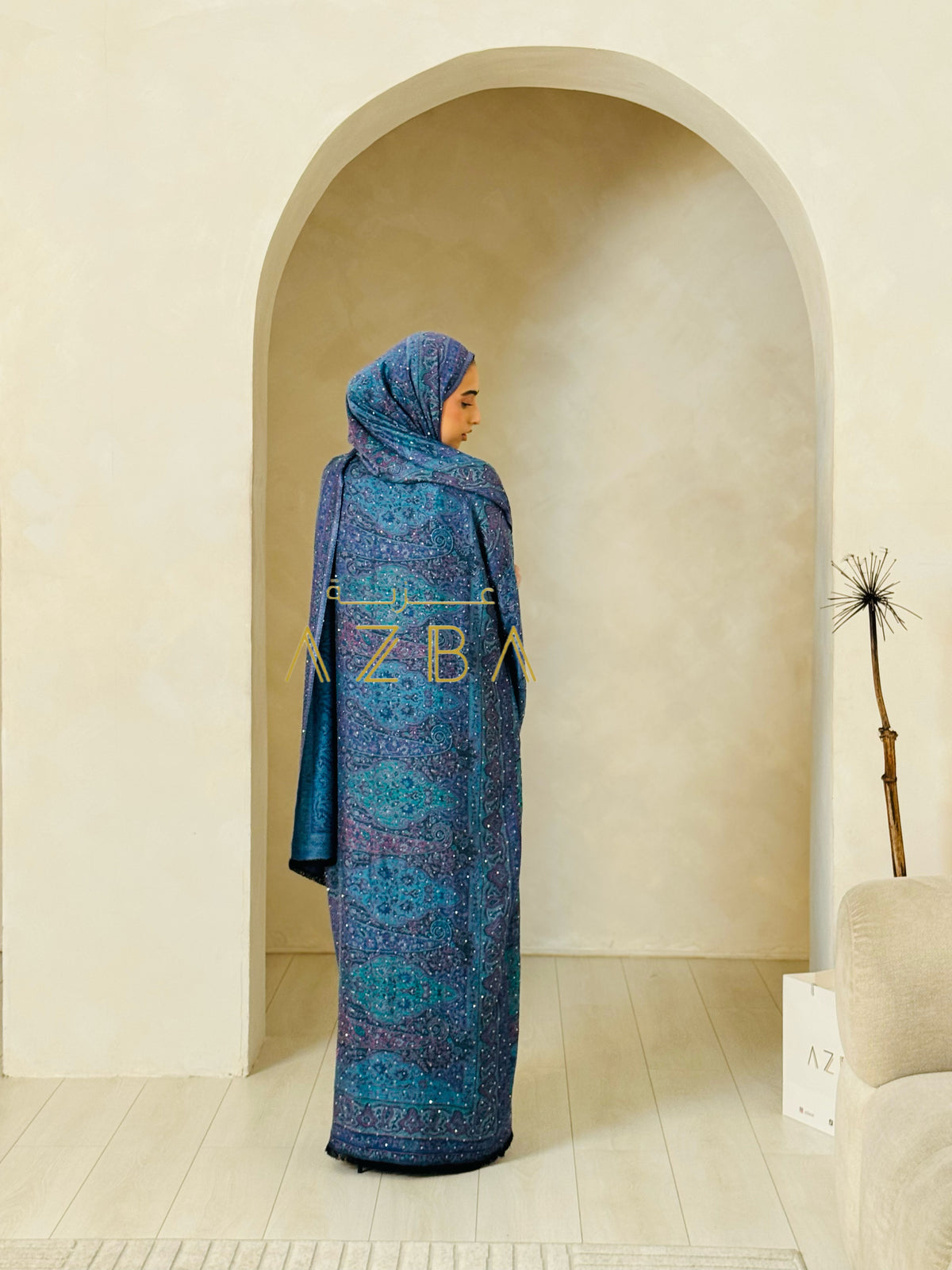 Api Azba Pashmina Abaya Set – Azba London