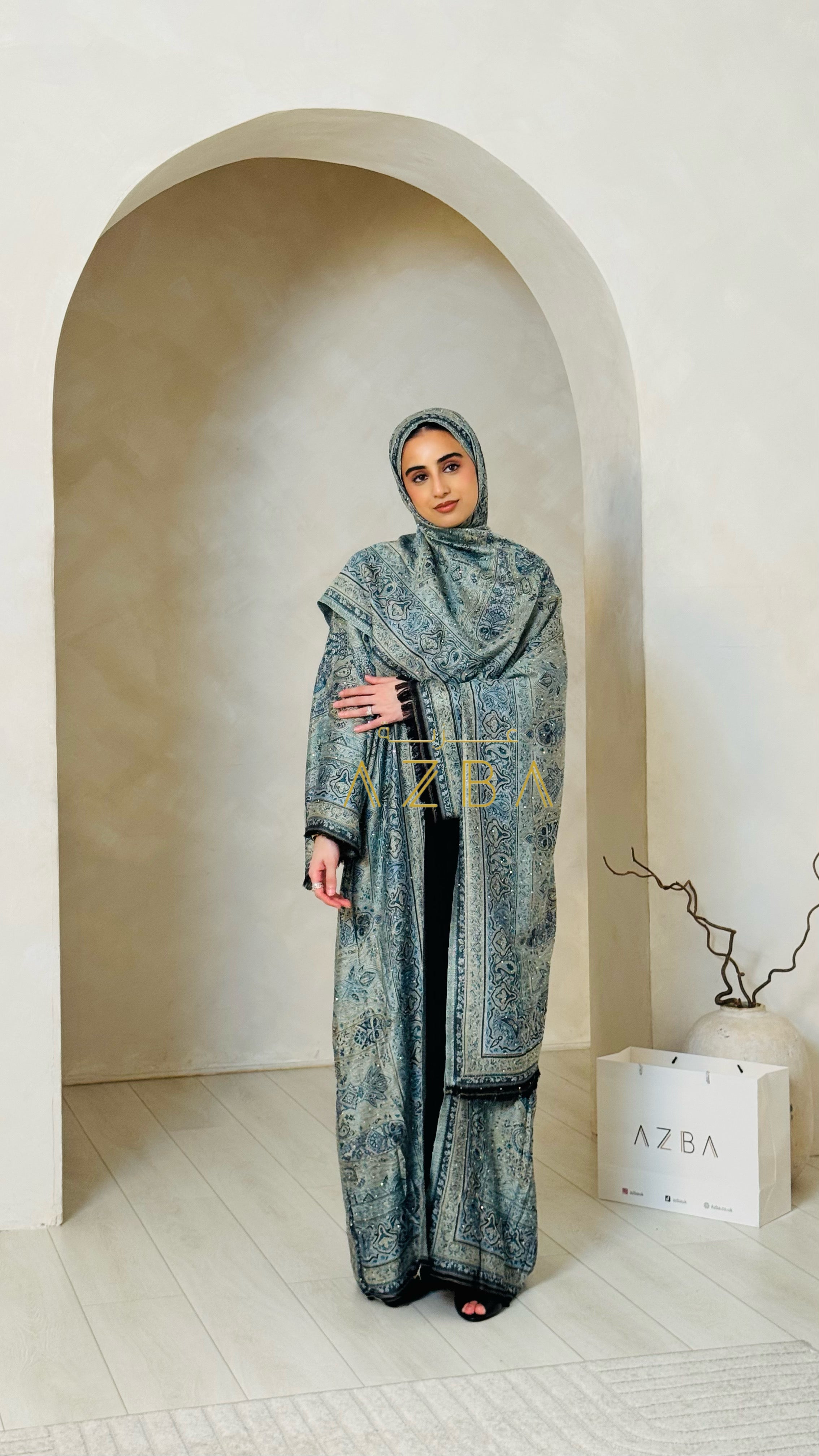 Pashmina Abaya Set – Azba London