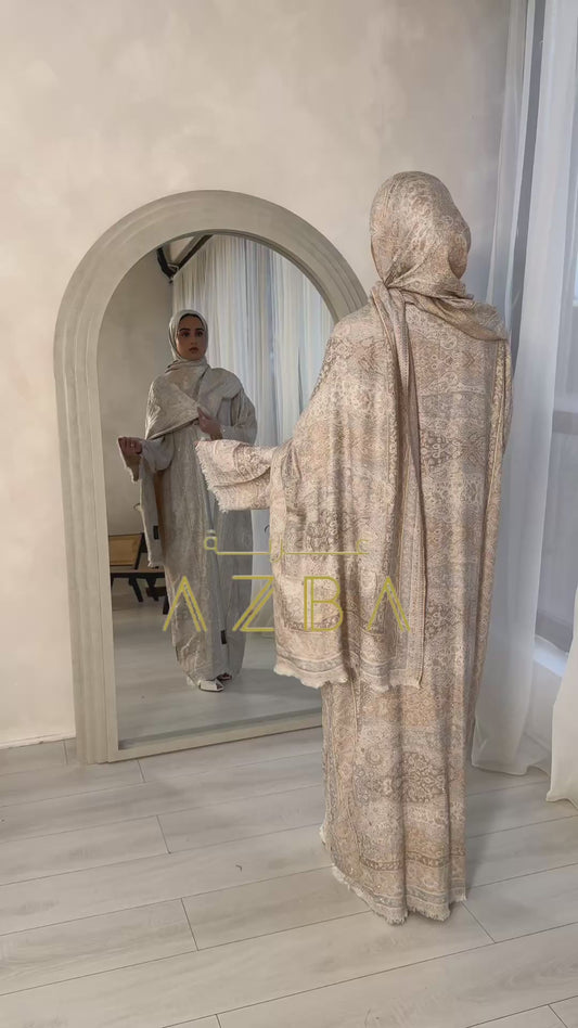 Trending Pashmina Abaya Set
