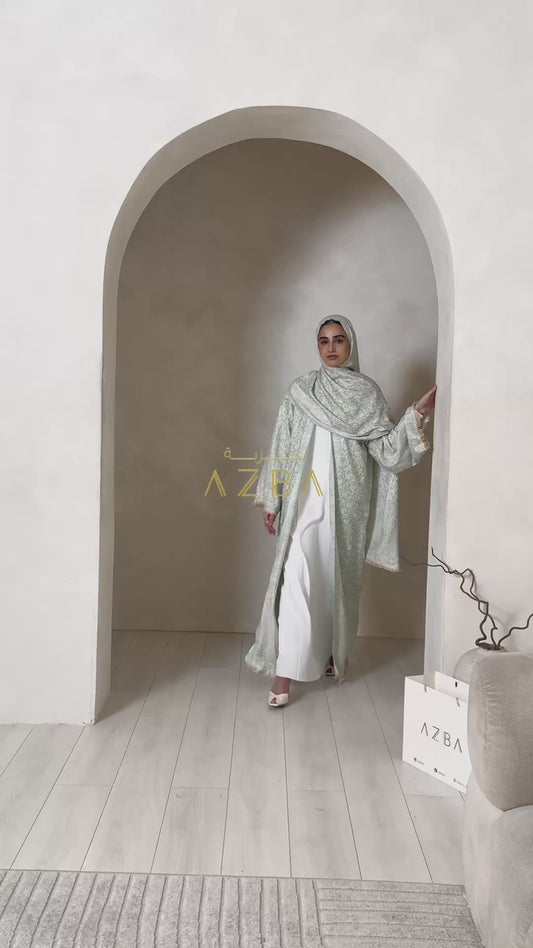Trending Pashmina Abaya Set